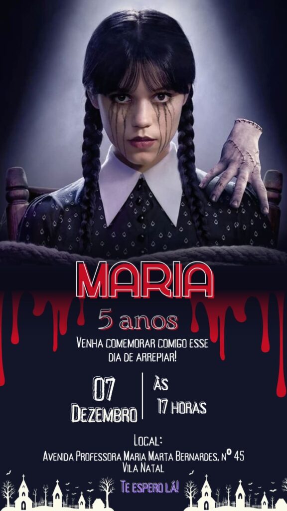 CONVITE DIGITAL TRADICIONAL TEMA: WANDINHA